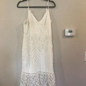 Lace White INA Dress Great for Bridal Shower, Bachelorette, or Rehearsal Dinner